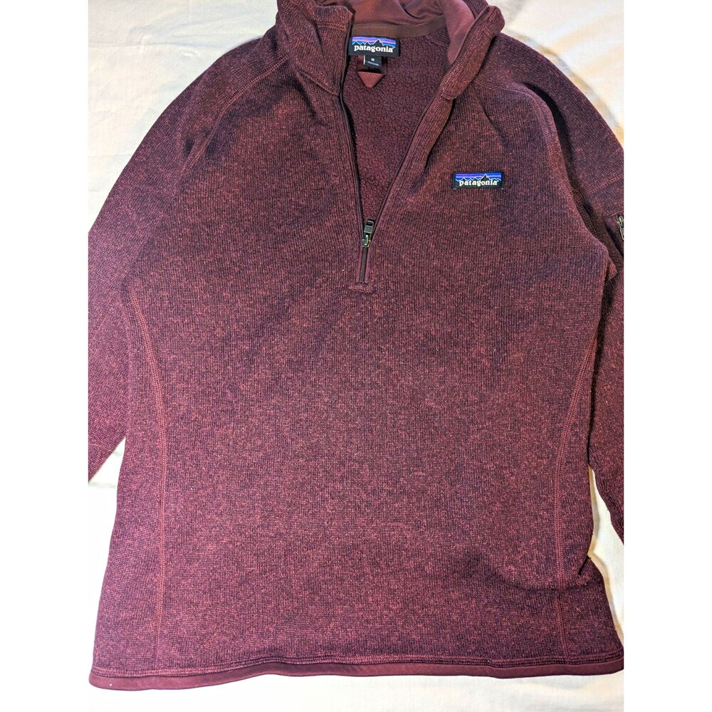 Patagonia Women’s Purple Fleece 1/4 Zip Mock Neck Pullover Sweater M